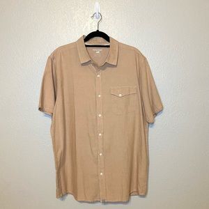 Horny Toad Button Down Casual Short Sleeve Shirt L